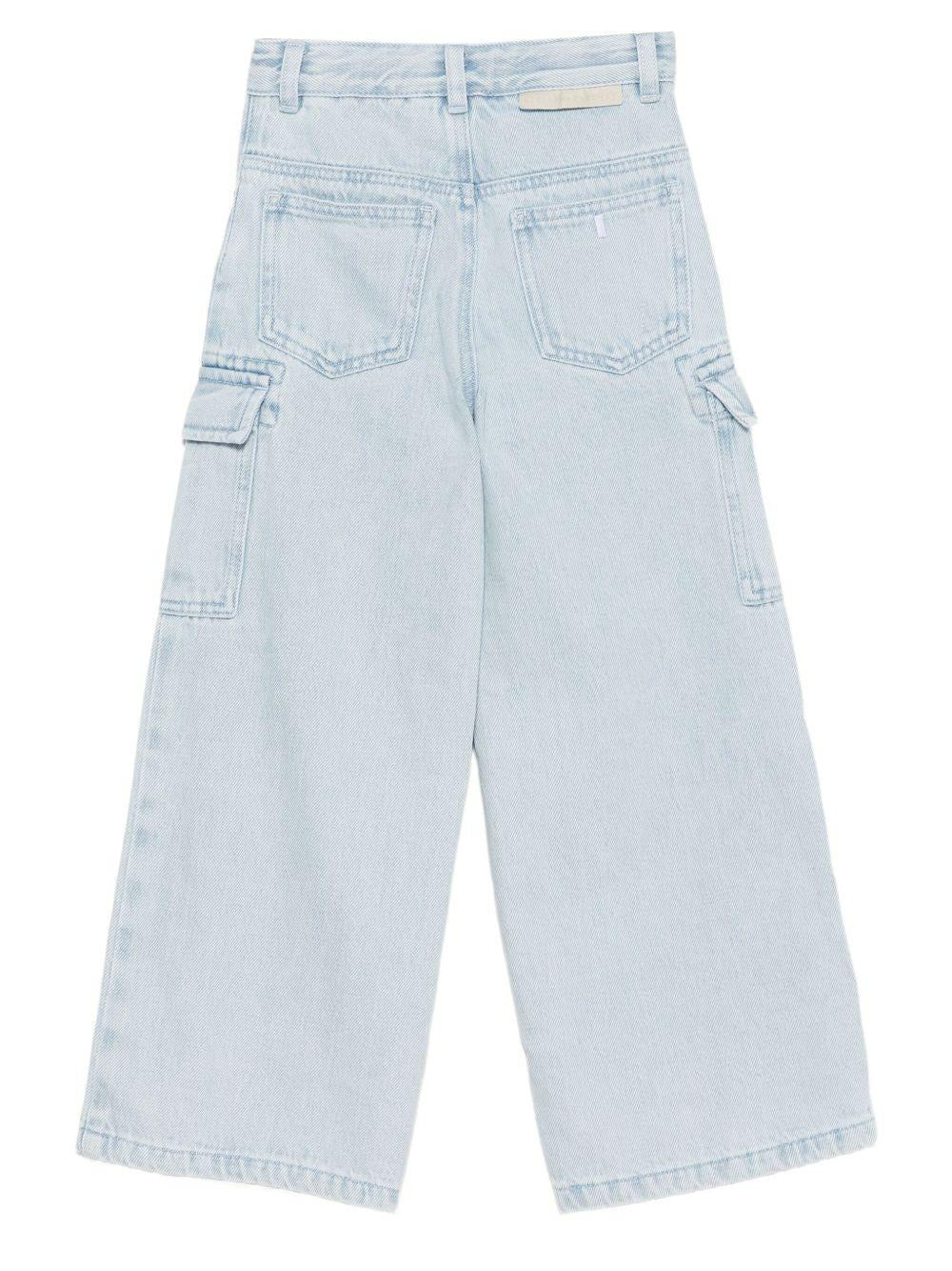 Jeans per bambina Stella McCartney Kids in denim con tasche cargo - Rubino Kids