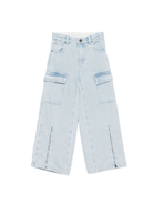 Jeans per bambina Stella McCartney Kids in denim con tasche cargo - Rubino Kids