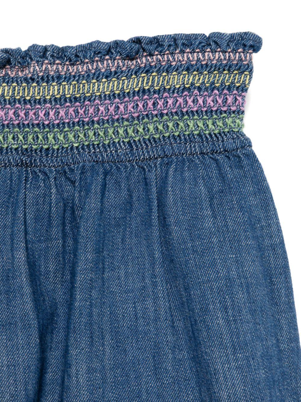 Jeans per bambina Zimmermann Kids in denim con elastico in vita - Rubino Kids