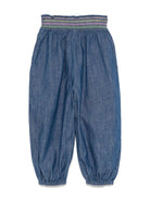 Jeans per bambina Zimmermann Kids in denim con elastico in vita - Rubino Kids