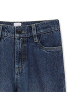 Jeans per bambino Boss Kids blu con applicazione logo - Rubino Kids