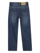 Jeans per bambino Boss Kids blu con applicazione logo - Rubino Kids