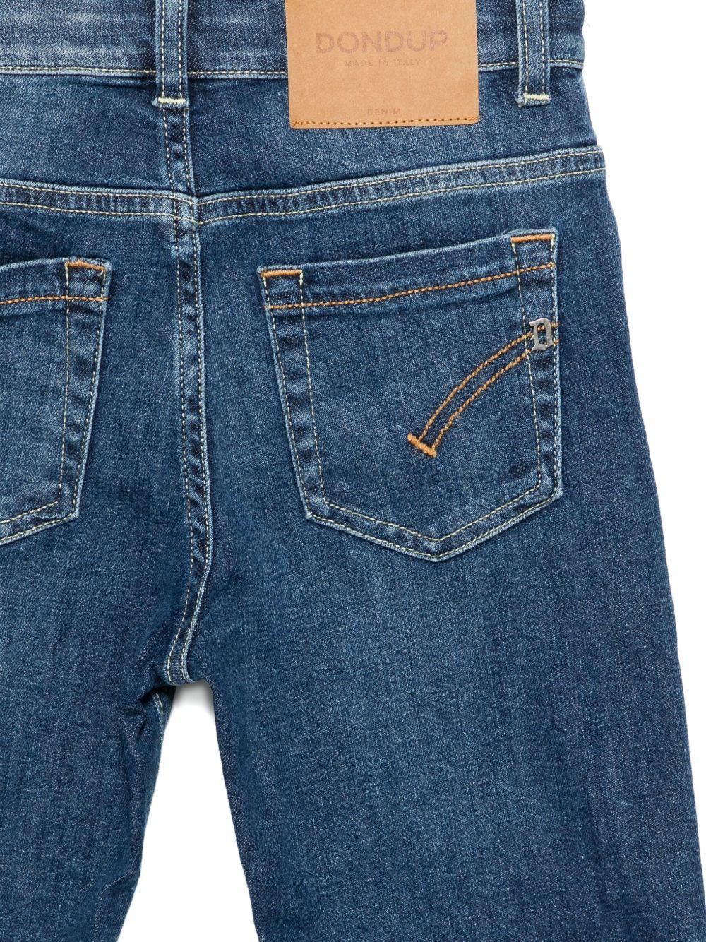 Jeans per bambino Dondup Kids denim con design a cinque tasche - Rubino Kids