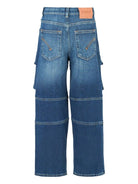 Jeans per bambino DONDUP Kids denim con tasche cargo - Rubino Kids