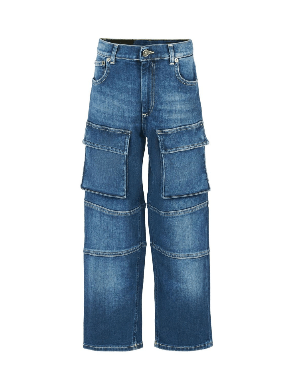 Jeans per bambino DONDUP Kids denim con tasche cargo - Rubino Kids