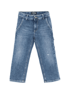 Jeans per bambino Dondup Kids denim con tasche cargo - Rubino Kids