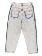 Jeans per bambino Emporio Armani Kids denim con righe laterali - Rubino Kids