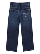 Jeans per bambino Givenchy Kids denim con dettagli ricamati - Rubino Kids