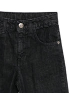 Jeans per bambino John Richmond Junior nero con placca logo - Rubino Kids