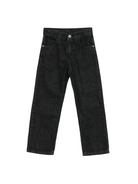Jeans per bambino John Richmond Junior nero con placca logo - Rubino Kids