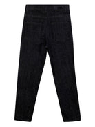 Jeans per bambino Karl Lagerfeld Kids nero con design a vita alta - Rubino Kids