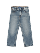 Jeans per bambino Scotch & Soda Kids denim con patta con bottoni - Rubino Kids
