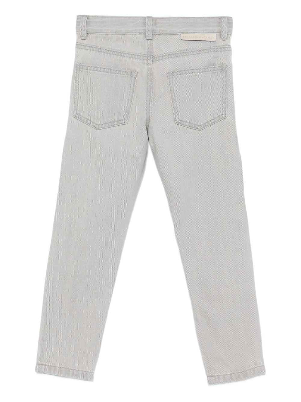 Jeans per bambino Stella McCartney Kids grigio con stampa scoiattolo - Rubino Kids