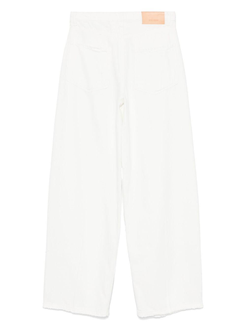 Jeans per donna Rose x Merci Matilda bianco con design a cinque tasche - Rubino Kids