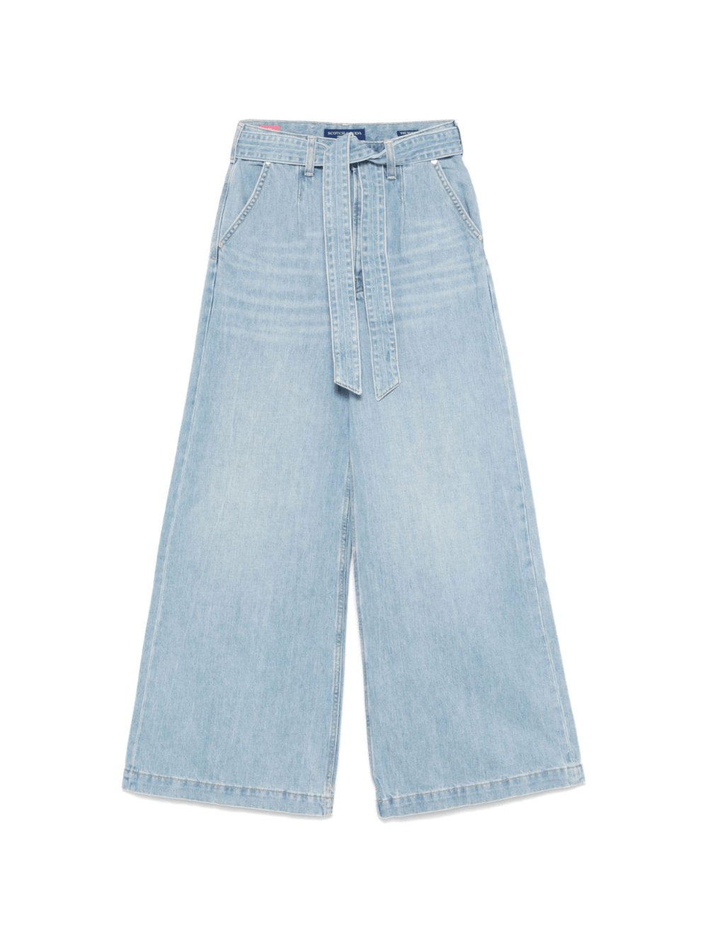 Jeans per donna Scotch & Soda The Wave in denim con cintura rimovibile - Rubino Kids