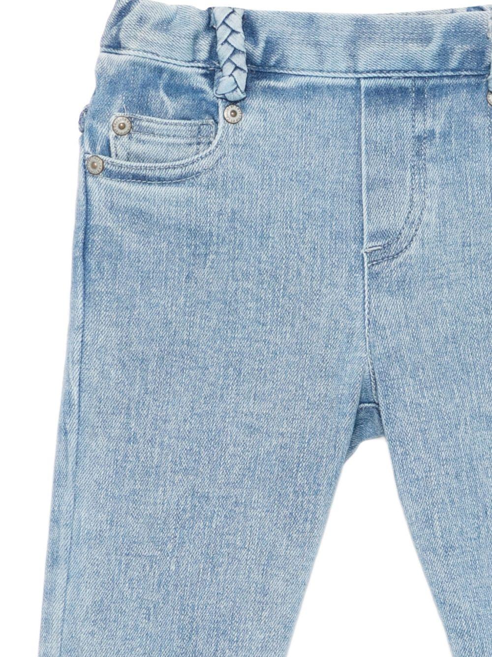 Jeans per neonata Tartine Et Chocolat denim con tasche frontali - Rubino Kids