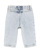 Jeans per neonato Moschino Kids denim con vita elasticizzata - Rubino Kids