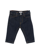 Jeans per neonato Trussardi Junior blu con cuciture a contrasto - Rubino Kids