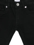 Jeans per neonato Trussardi Junior nero con cintura elasticizzata - Rubino Kids
