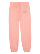 Joggers per bambina Kenzo Kids rosa con vita elasticizzata - Rubino Kids