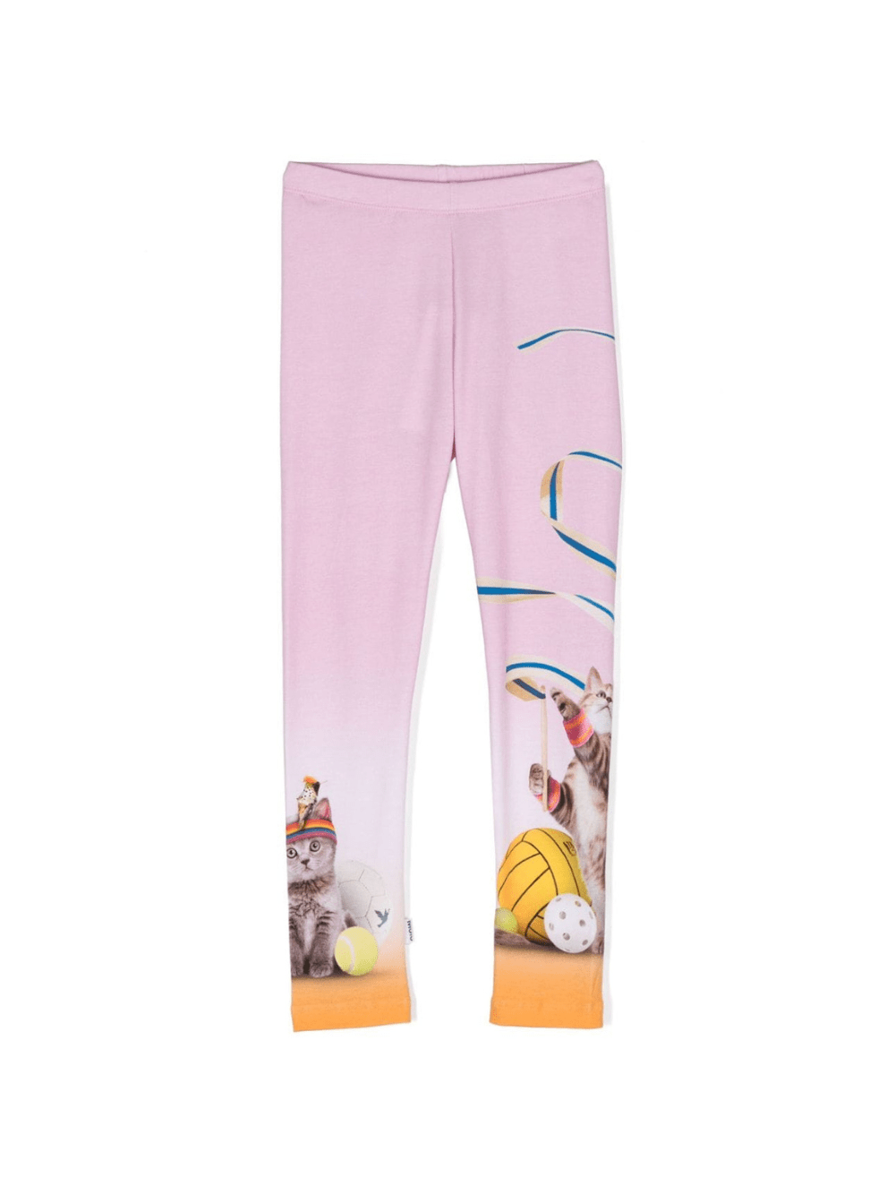 Leggings con stampa per bambina Molo rosa con gamba affusolata - Rubino Kids