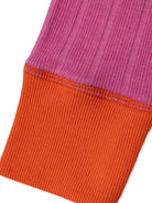 Leggings per bambina Bobo Choses fucsia con stampa logo sulla gamba - Rubino Kids