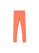 Leggings per bambina Bobo Choses Sunflower arancione con stampa girasoli - Rubino Kids