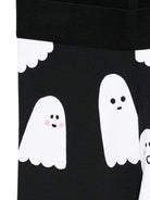 Leggings per bambina Stella McCartney Kids nero con stampa fantasma - Rubino Kids