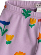 Leggings per neonata Bobo Choses Garden Party lilla con stampa con fiori all - over - Rubino Kids