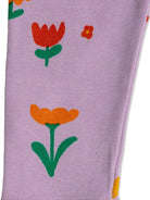 Leggings per neonata Bobo Choses Garden Party lilla con stampa con fiori all - over - Rubino Kids