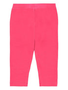 Leggings per neonata Moschino Kids fucsia con logo teddy - Rubino Kids