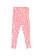 Leggins per bambina Mini Rodini rosa con stampa stelle all - over - Rubino Kids