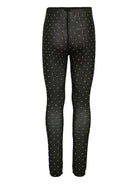 Leggins per bambina Pinko Kids neri con motivo all - over - Rubino Kids