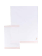 Lenzuola con logo per neonato Il Gufo bianco con orlo rifinito - Rubino Kids