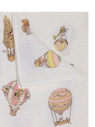 Lenzuola da culla per neonati Atelier Choux multicolore con stampa mongolfiere - Rubino Kids