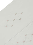 Lenzuola da culla per neonati Mariella Ferrari bianca con ricamo fiori rosa - Rubino Kids