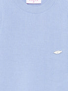 Maglia per bambina Emilio Pucci Junior azzurro con motivo a coste - Rubino Kids