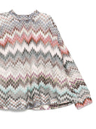 Maglia per bambina Missoni Kids multicolore con motivo a zigzag - Rubino Kids