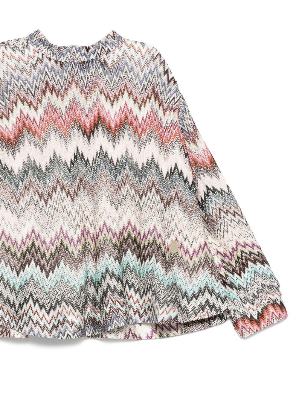 Maglia per bambina Missoni Kids multicolore con motivo a zigzag - Rubino Kids