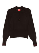 Maglia per donna Merci marrone con colletto stile polo - Rubino Kids