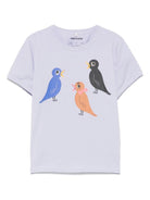 Maglietta per bambina Mini Rodini lilla con stampa grafica - Rubino Kids