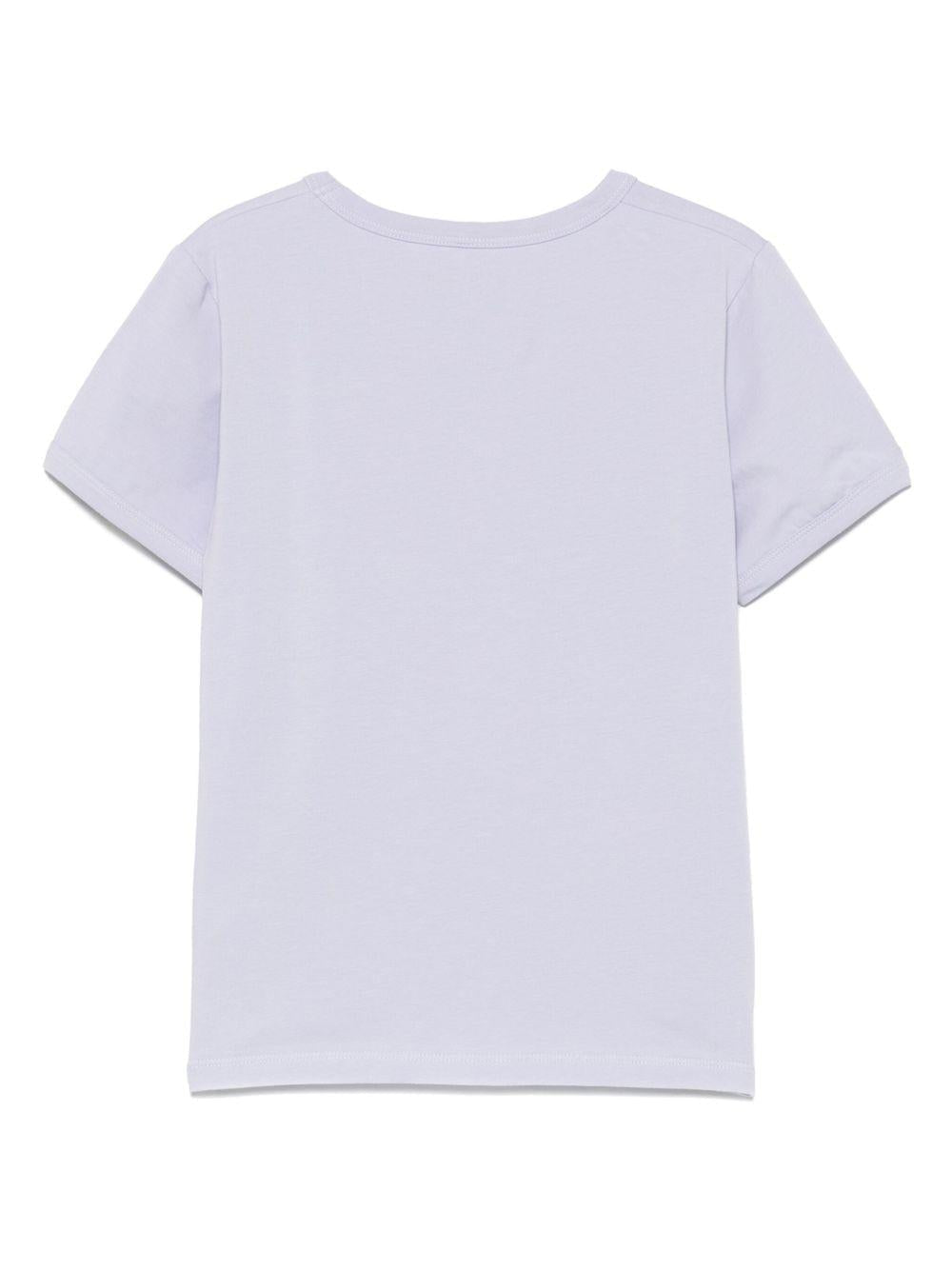 Maglietta per bambina Mini Rodini lilla con stampa grafica - Rubino Kids