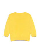 Maglione con motivo Teddy Bear per neonato Moschino Kids giallo con girocollo - Rubino Kids