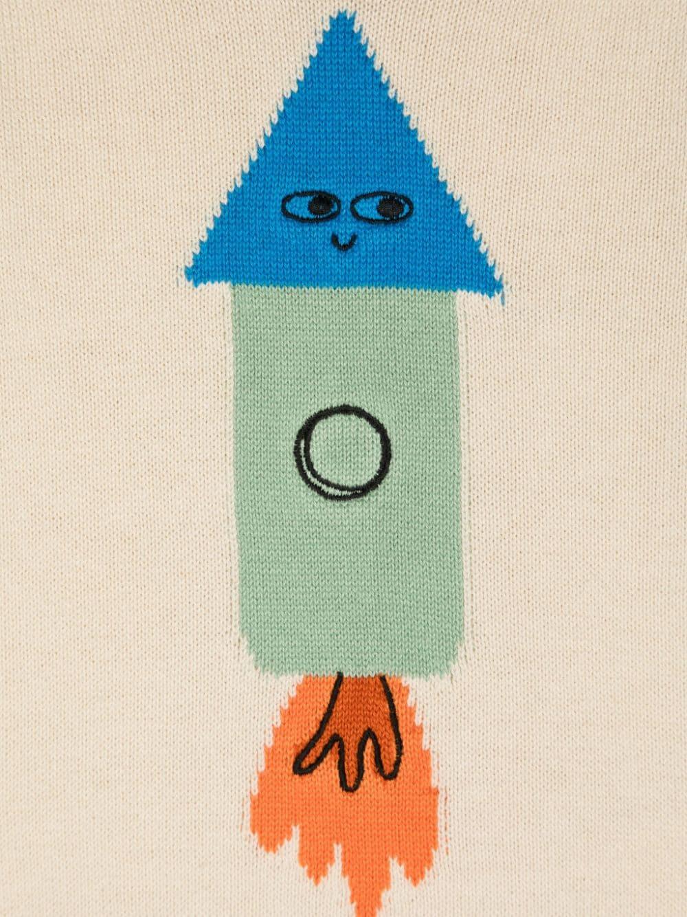 Maglione con ricamo per neonato Stella McCartney Kids bianco con girocollo - Rubino Kids