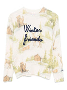 Maglione Douglas per bambino MC2 Saint Barth Kids beige con scollo rotondo - Rubino Kids