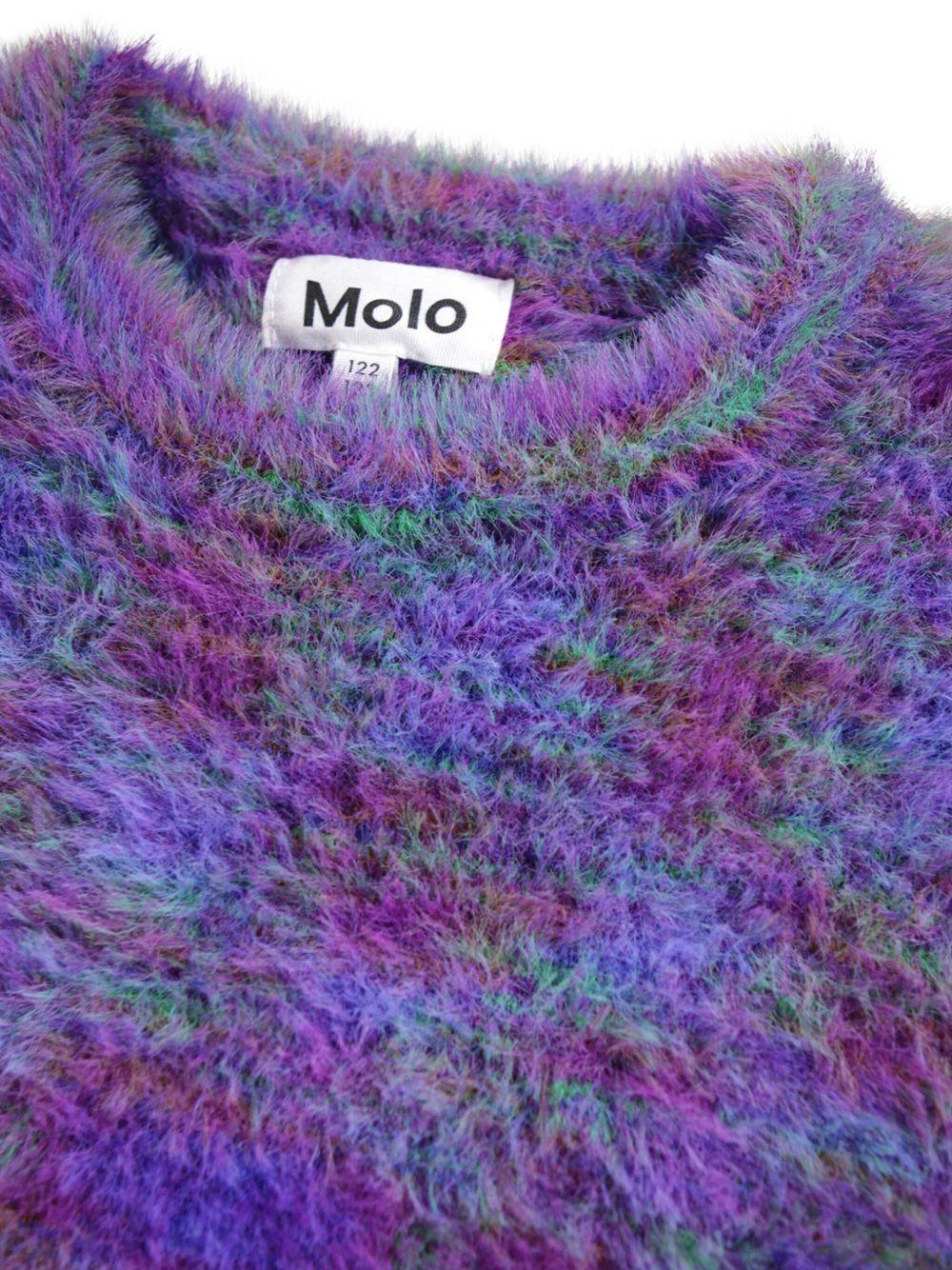 Maglione Garda per bambina Molo viola con finitura spazzolata - Rubino Kids