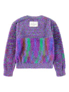 Maglione Garda per bambina Molo viola con finitura spazzolata - Rubino Kids