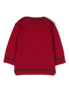 Maglione in cashwool ricamato Ho Ho Ho - Rubino Kids