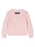 Maglione lavorato a maglia con logo ricamato - Rubino Kids