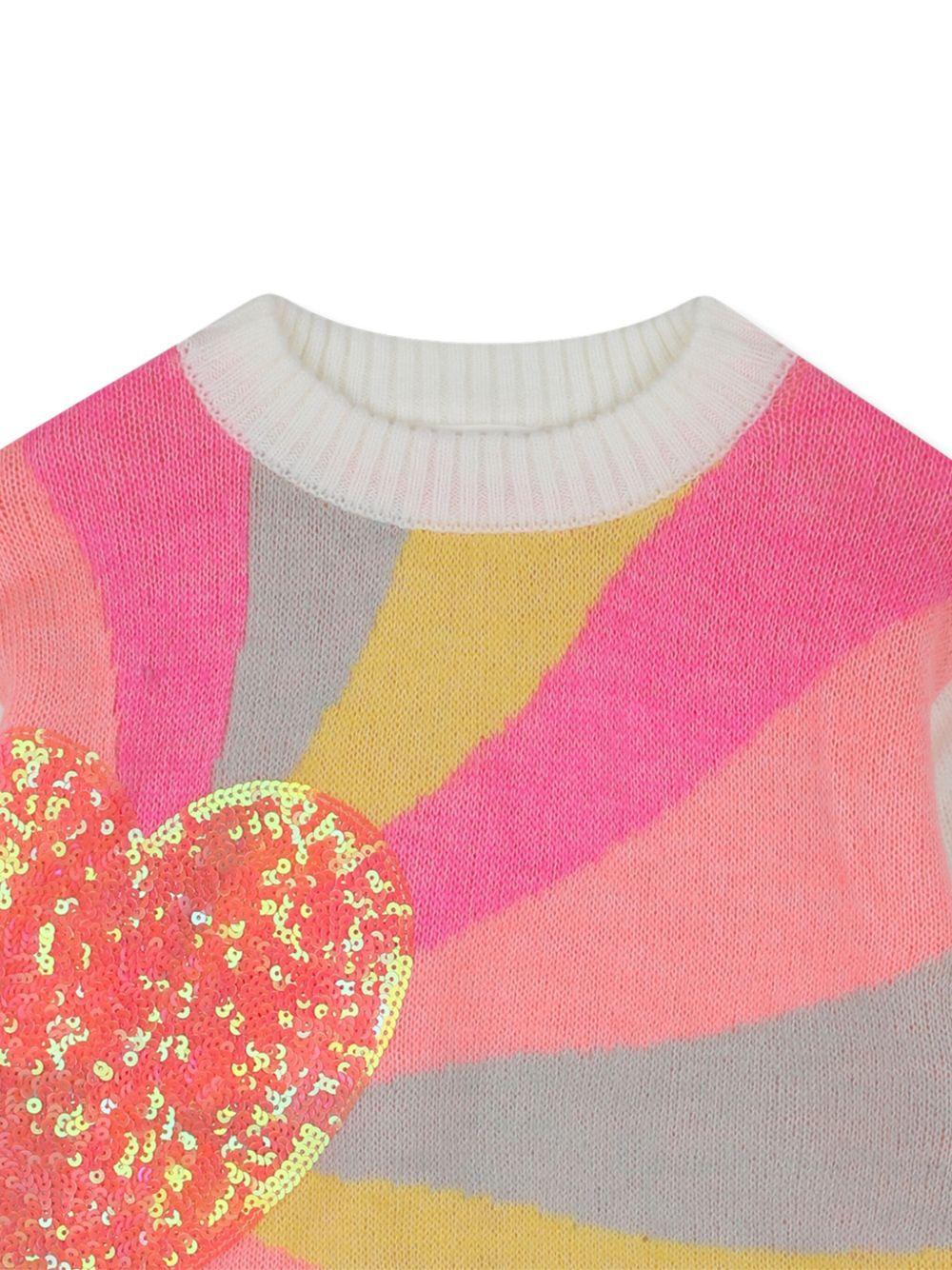 Maglione per bambina Billieblush bianco con design multicolore - Rubino Kids
